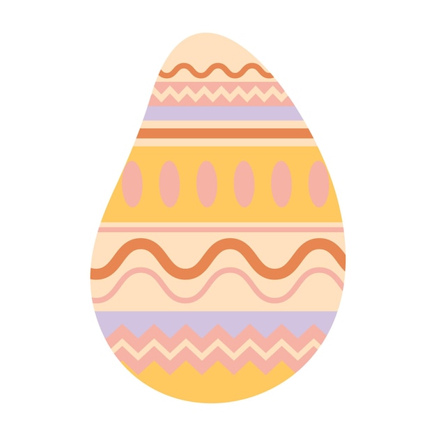 Huevos de Pascua decorativos con colores y patrones pastel suaves