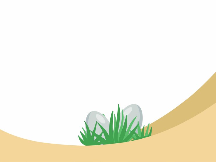 Vector huevos de pascua en la hierba verde