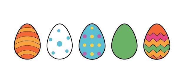 Huevos de Pascua ilustración vectorial
