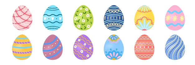 huevos de Pascua_isolado_conjunto