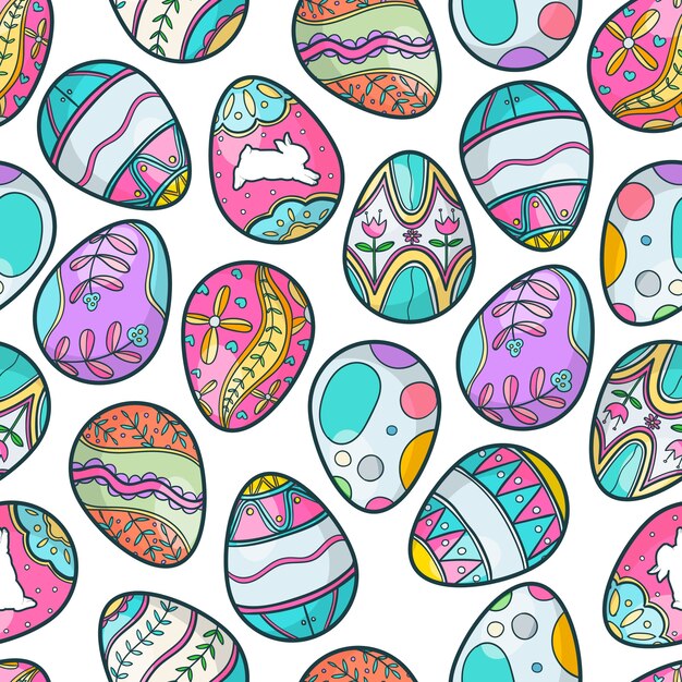 huevos de pascua de patrones sin fisuras