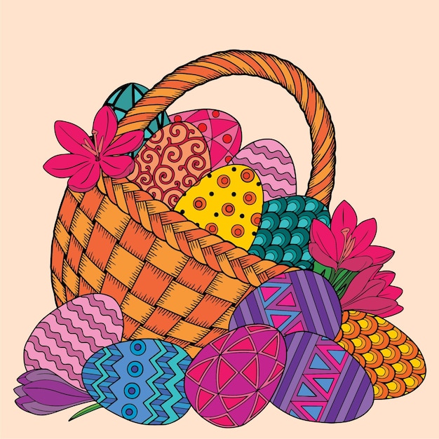 Vector huevos de pascua