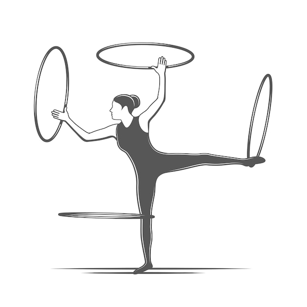 Vector hula hoop