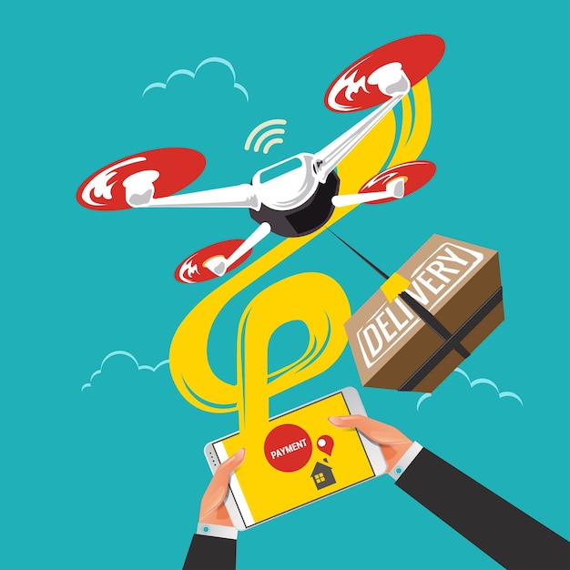 Human Remote the Drone