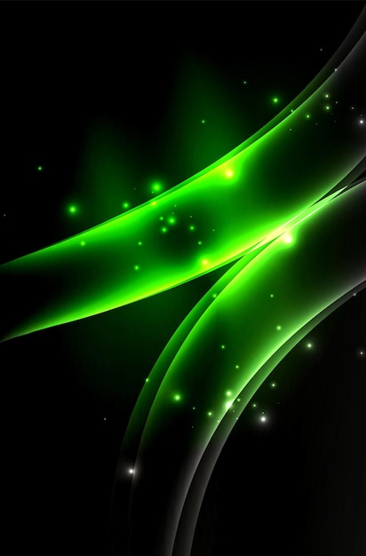 Humo de onda brillante vectorial