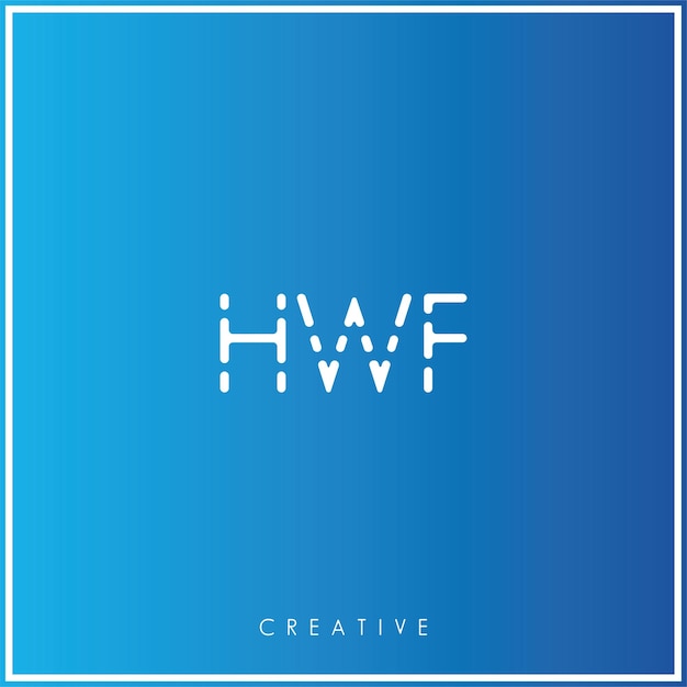 HWF Premium Vector Más tarde Diseño de logotipo Logo creativo Vector Ilustración de logotipo Monograma creativo
