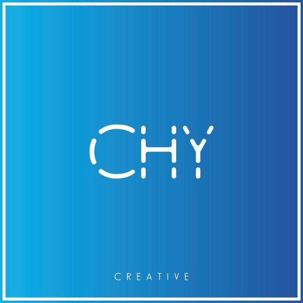 HY Premium Vector último diseño de logotipo Diseño creativo de logotipo Ilustración vectorial Logotipo mínimo Monograma