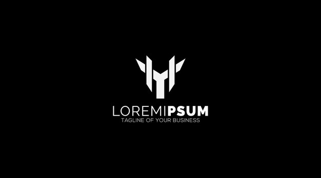 HY, YH, H, Y Letras Diseño de logotipo Vector de monograma abstracto