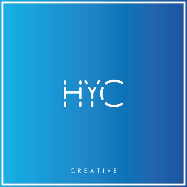 HYC Premium Vector Último diseño de logotipo Creative Logo Vector Ilustración de logotipo Monograma creativo