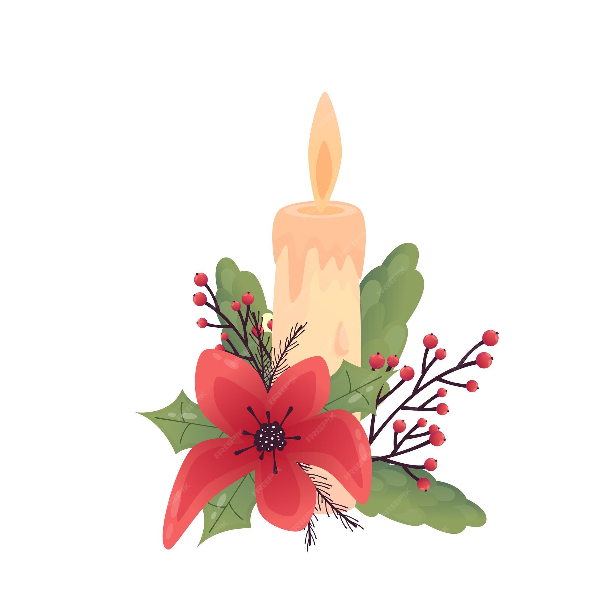 Hygge acogedora flor roja de navidad y vela aislada ilustración de vector plano de dibujos animados ilustración de vector aislado decoración navideña de vacaciones elementos acogedores de navidad | Vector Premium Hygge acogedora flor roja de navidad y vela aislada ilustración de vector plano de dibujos animados ilustración de vector aislado decoración navideña de vacaciones elementos acogedores de navidad | Vector Premium