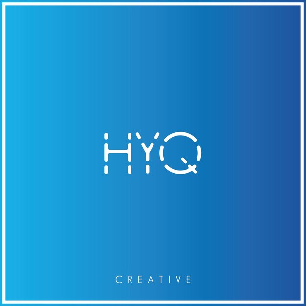 HYQ Premium Vector Último diseño de logotipo Creative Logo Vector Ilustración de logotipo Monograma creativo