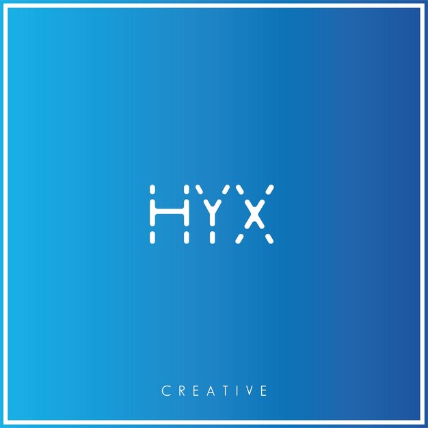 HYX Premium Vector Último diseño de logotipo Creative Logo Vector Ilustración de logotipo Monograma creativo