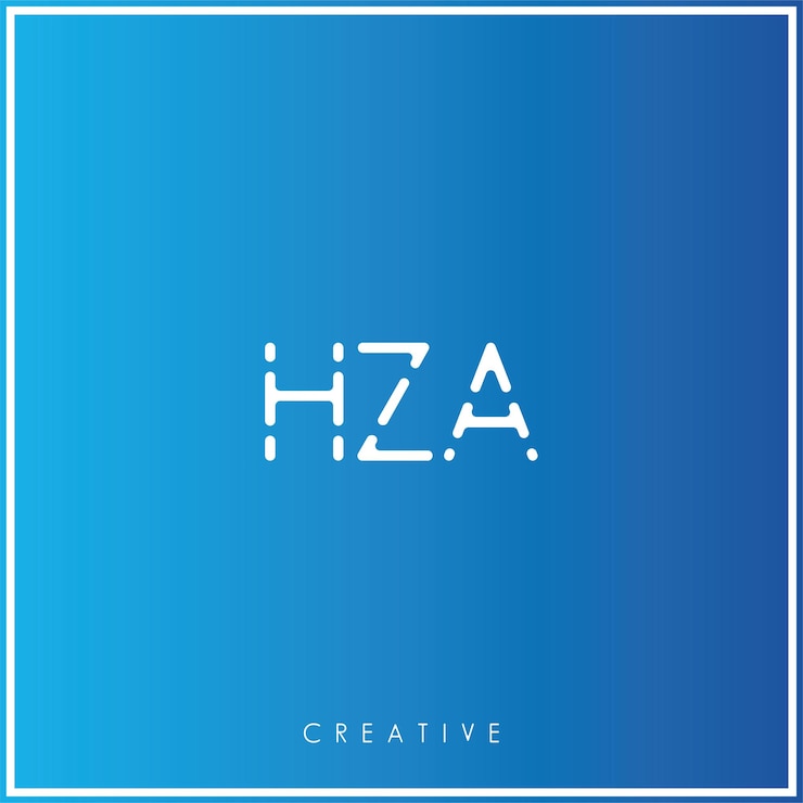 Vector hza premium vector último diseño de logotipo creativo logotipo vector ilustración logotipo monograma creativo