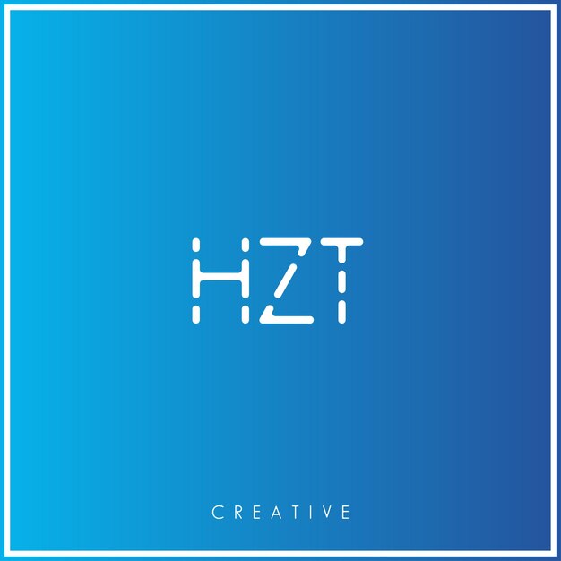 HZT Premium Vector Último diseño de logotipo Creative Logo Vector Ilustración de logotipo Monograma creativo