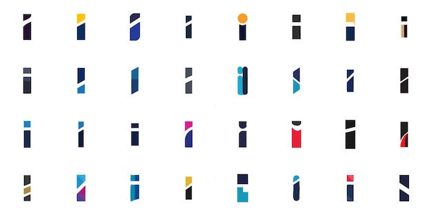 I creative letter coorporate elegante moderno logotipo minimalista para el negocio vectorial plano