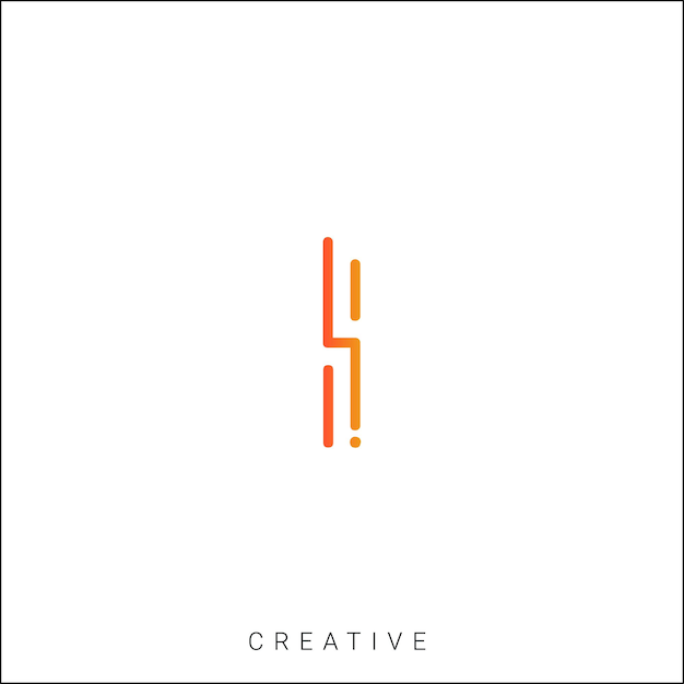 I Template de logotipo Vector colorido símbolo monograma fuente logotipo diseño moderno basado en inicial LOGO