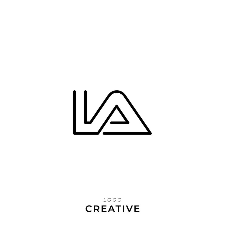 Vector iava última plantilla de logotipo vectorial colorido monograma símbolo fuente logotipo diseño moderno basado en logo