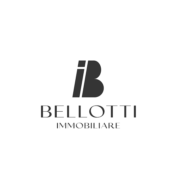 ib bi b i luxury real estate business monogram logo design
