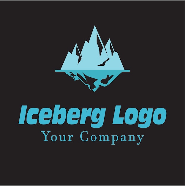 Ice berg logo plantilla vector símbolo naturaleza