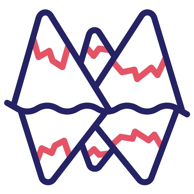 Iceberg Icon de vector de paisajes Ilustración del conjunto de iconos de paisajes