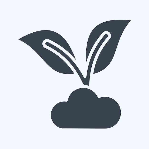 Icon 100 Sin riesgo relacionado con el diseño de estilo de glifo del símbolo del aceite de CBD editable