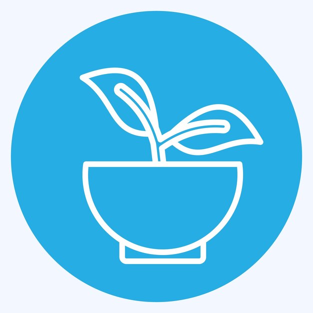 Icon 100 Vegano relacionado con el CBD Símbolo de aceite ojos azules diseño de estilo editable