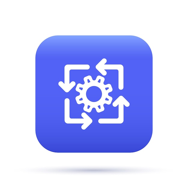 Icon 3D de los datos de ingeniería de la característica