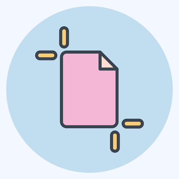 Icon Artboard relacionado con herramientas de diseño gráfico estilo de par de color del símbolo editable