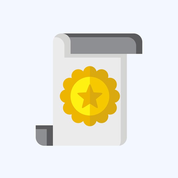 Icon Award 2 relacionado con el símbolo del premio estilo plano diseño simple editable