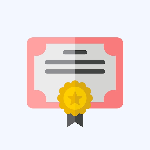 Icon Award 8 relacionado con el símbolo del premio estilo plano diseño simple editable