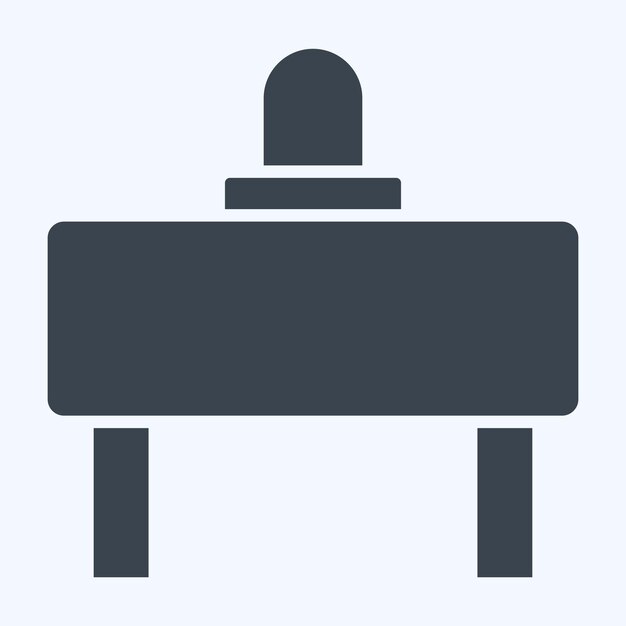 Icon Barrier relacionado con el símbolo de la señal de tráfico estilo glifo diseño simple editable
