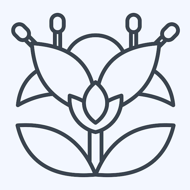 Icon Botánico relacionado con Apiary estilo de línea de símbolo diseño simple editable
