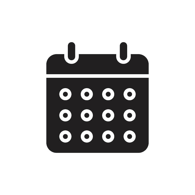 Icon de calendario Colección de dibujos de la línea del logotipo