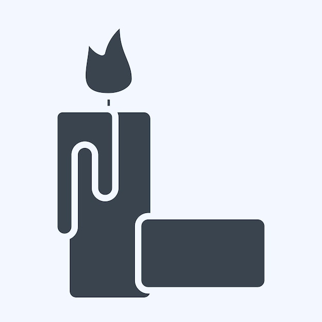 Icon Candelabro relacionado con el símbolo de Apiary estilo glifo diseño simple editable