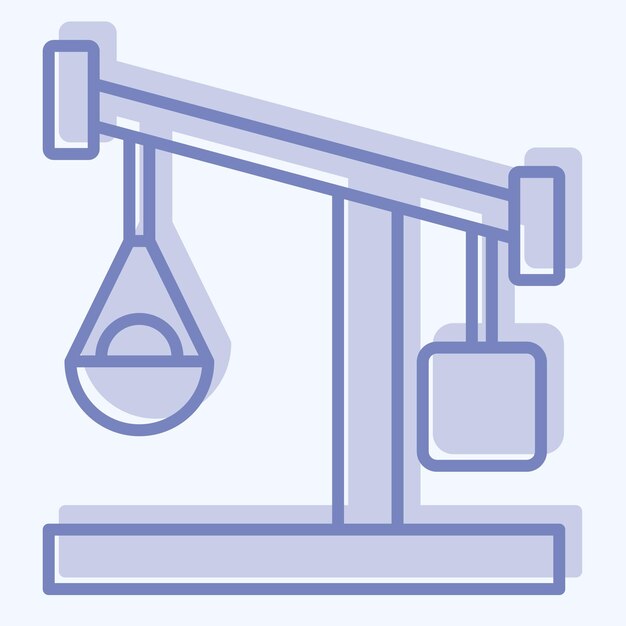 Icon Catapult relacionado con el símbolo medieval estilo de dos tonos diseño simple editable