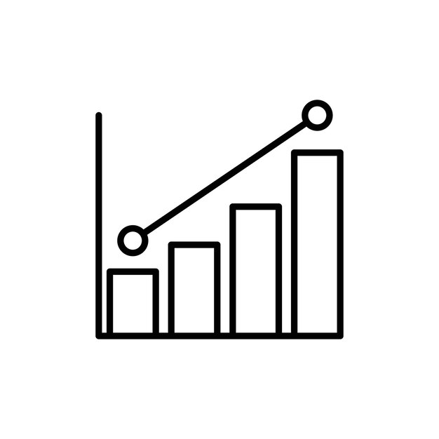 Icon Chart Colección de conjuntos de relleno plano