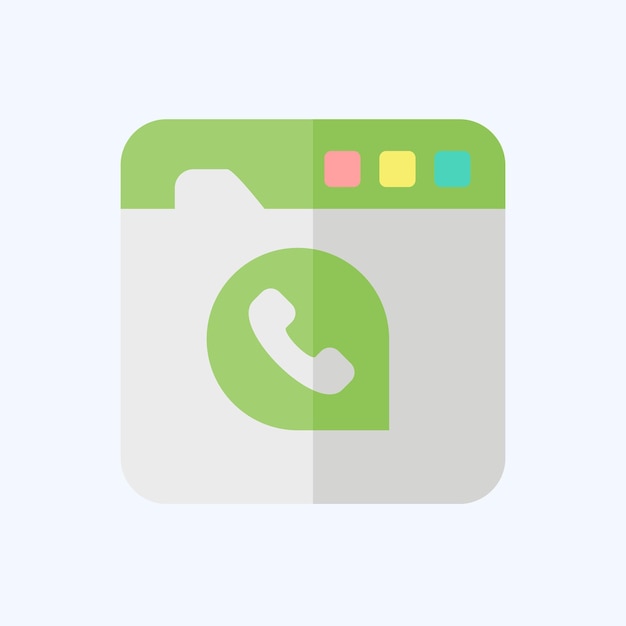 Icon Chat Mensaje relacionado con el símbolo de comunicación estilo plano diseño simple editable