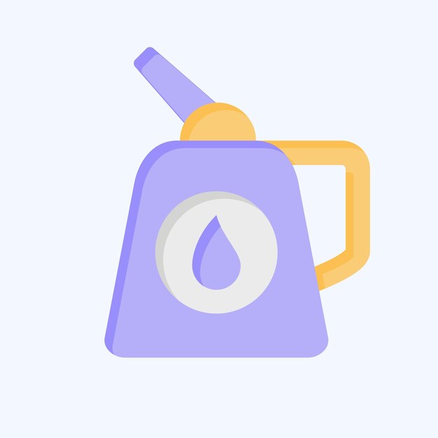 Icon Clothes Steamer relacionado con el estilo plano del símbolo de la lavandería
