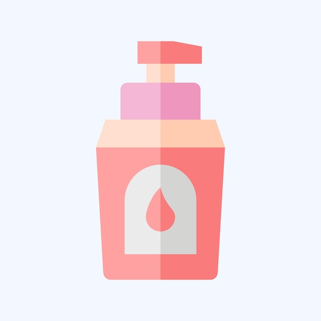 Icon Cream Waterprof relacionado con el símbolo de buceo estilo plano ilustración de diseño simple