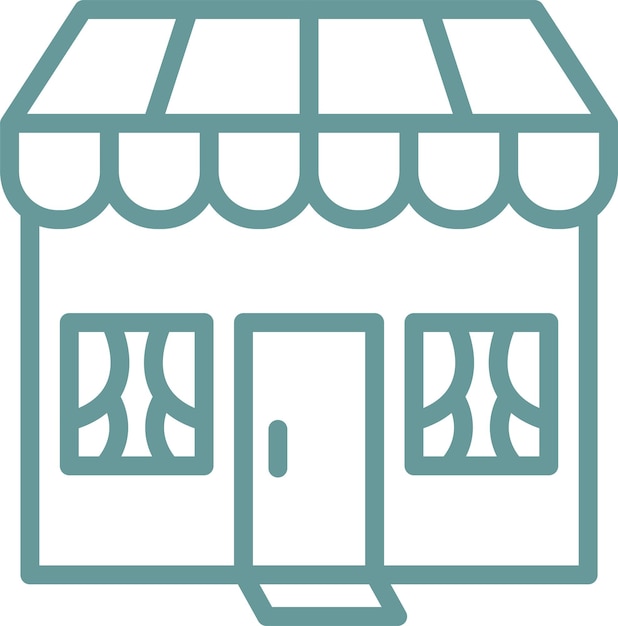 Icon de diseño vectorial de la tienda Icon de estilo