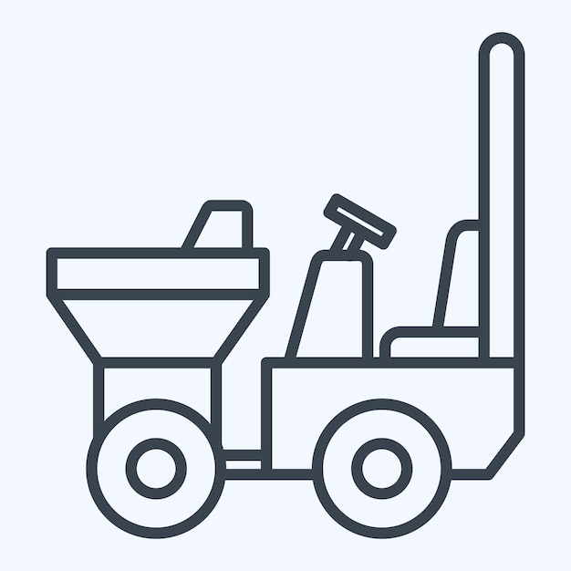 Icon Dumper relacionado con el estilo de línea de símbolos de construcción diseño simple editable