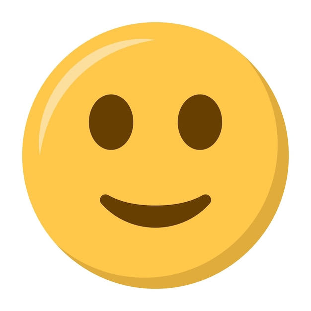 Icon de emoji de cara ligeramente sonriente