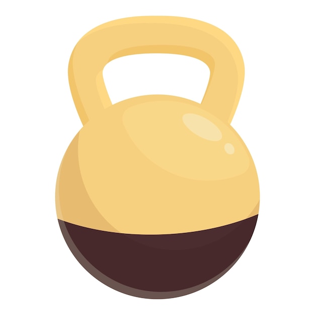 Icon de entrenamiento de peso vector de dibujos animados juego de deporte de boxeo