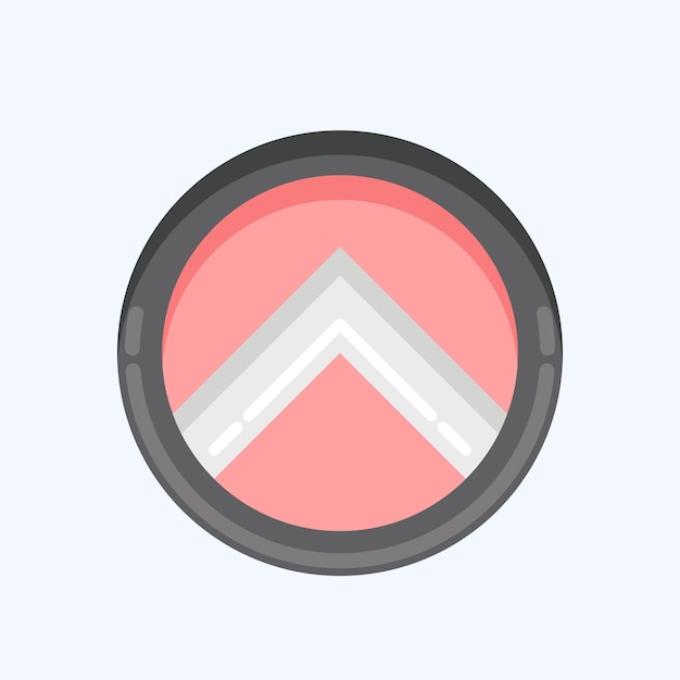 Icon Escudo relacionado con Decoración símbolo estilo plano diseño simple editable