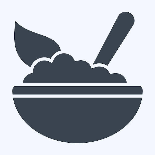 Icon Espinaza relacionada con el símbolo vegano estilo glifo diseño simple editable