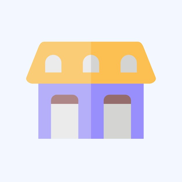 Icon Estable relacionado con el símbolo del deporte ecuestre diseño de estilo plano editable