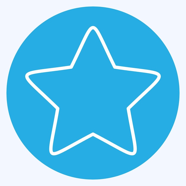 Icon Estrella 2 relacionado con Estrellas símbolo ojos azules estilo diseño simple editable