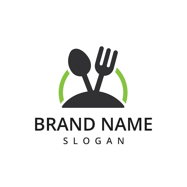 Icon y etiqueta para el menú de diseño de un restaurante o cafetería