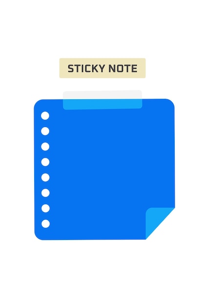 Icon Flat Nota pegajosa juego de colores dinámico divertido