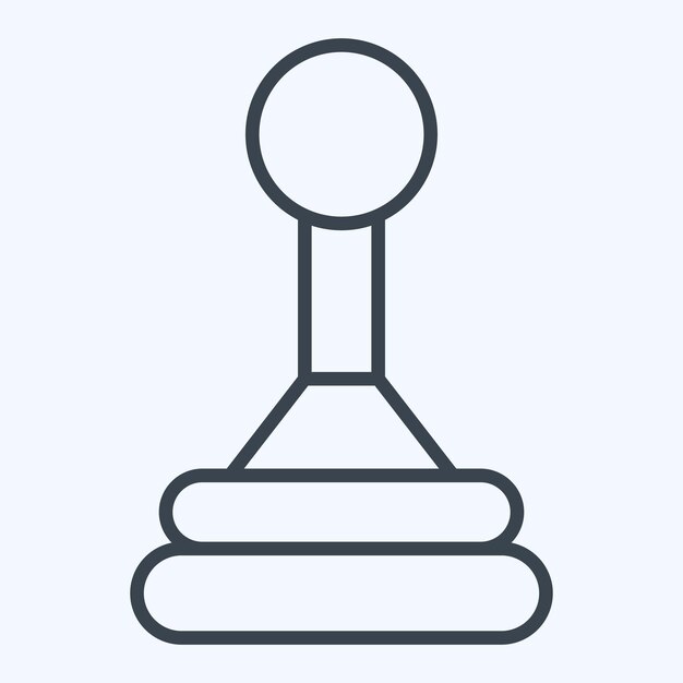 Icon Gear Box relacionado con piezas de repuesto estilo de línea de símbolo diseño simple editable